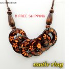 Unique Ethnic Fashion Necklace 100% Original Yogyakarta Indonesia Jewelry