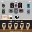 Coffee Cafe Wall Decoration 30X40CM 100%  MINDI SOLID WOOD Home Decor
