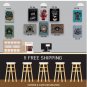 Coffee Cafe Wall Decoration 30X40CM 100%  MINDI SOLID WOOD Home Decor