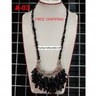 Womens Unique and Antique Borneo pebble gemstone necklace Jewelry