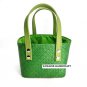 Womens Pandan woven parcel tote bag