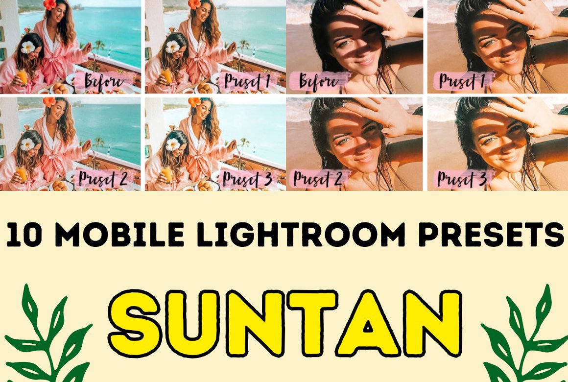 Suntan Mobile Lightroom Presets