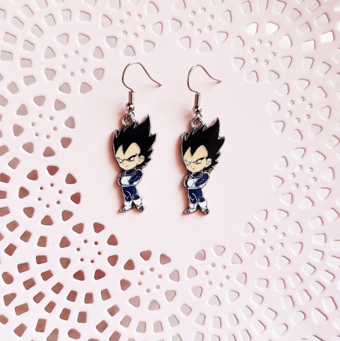 Vegeta Earrings Anime Earrings Kawaii Earrings 