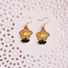 Flower earrings, anime earrings, kawaii earrings, daisy earrings, quirky earrings