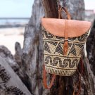 Rattan Backpack with Leather from Bali | Unique Bag | Beach Backpack | Cute Bag