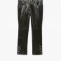 mango womens vinyl piercing pants black