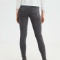 American eagle women's jeans low rise super stretch jegging faded black size 00 2