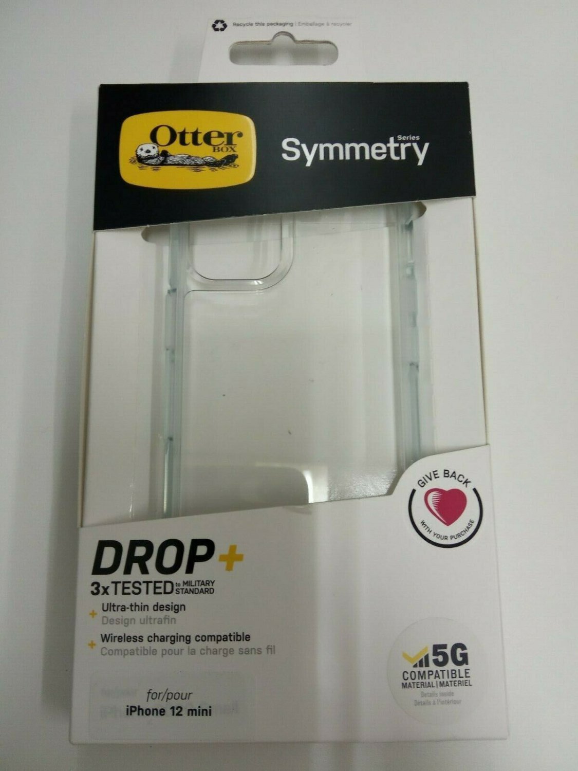 otterbox symmetry case for iphone 12 mini clear