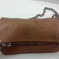 MNG Mango womens chain leather bag limited edition black brown
