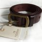 SCOTCH & SODA MEN'S CLASSIC WIDE LEATHER BELT BROWN SIZE L