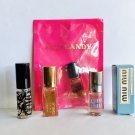 Designer Perfume Set for Women - Prada CANDY, Kat Von D SINNER, MIU MIU EDP