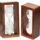 Antique Wooden Hourglass Sand timer Vintage Maritime Nautical Decor