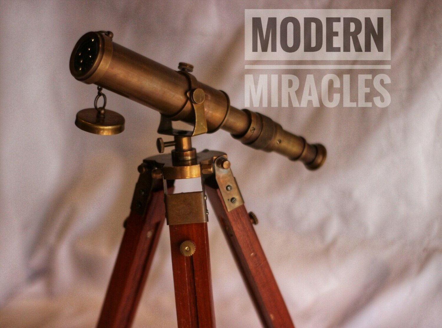 Nautical Marine Spyglass Brass Telescope With Wooden Tripod Stand Replica gift