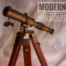Nautical Marine Spyglass Brass Telescope With Wooden Tripod Stand Replica gift