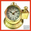 Vintage Marine Binnacle Boat Brass Nautical Ship Clock Antique Gimbal Decor Gift