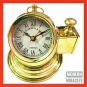 Vintage Marine Binnacle Boat Brass Nautical Ship Clock Antique Gimbal Decor Gift