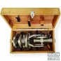 Brass Theodolite 20 Seconds With Wood Box Transit Alidade Surveying Instrument