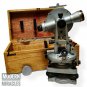 Brass Theodolite 20 Seconds With Wood Box Transit Alidade Surveying Instrument