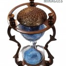 Turkish Brass 5 minutes  Sand Timer Antique Table Top Home Decor Engraved