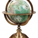 Vintage Brass Antique Armillary Tabletop World Sphere Globe Nautical Decor