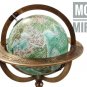 Vintage Brass Antique Armillary Tabletop World Sphere Globe Nautical Decor