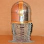 Nautical Antique Knight Armor Viking Brass Helmet With Wooden Stand