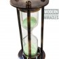 Antique SOLID BRASS SANDTIMER Nautical VINTAGE RETRO STYLE 1 minute Sand timer