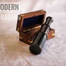 Nautical Telescope 6 inch Brass Finish Mini Pirate Spyglass with Wooden Box