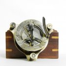 Vintage Nautical Brass Round Sundial Compass Working Directional Best Gift Item