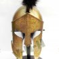 Corinthian Armor Helmet with Black Plume Medieval Knight Spartan 300 leonidas
