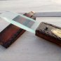 Antique Color Leather Knife Shape Magnifying Glass Magnifier Beautiful DecorGift