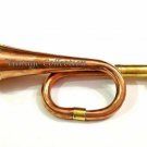 Mini Bugle Brass & Copper Vintage Bugle Instruments Military Forces Trumpet