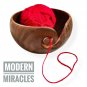 Premium Rosewood HandMade Wooden Yarn Bowl Crochet & wool Knitting Bowl Gift