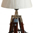Antique Nautical table lamp light with wooden tripod stand for home decorative