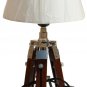 Antique Nautical table lamp light with wooden tripod stand for home decorative
