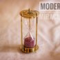 Vintage Decor Solid Brass Handmade 3 Inch Height 3 Minutes Sand Timer Hourglass