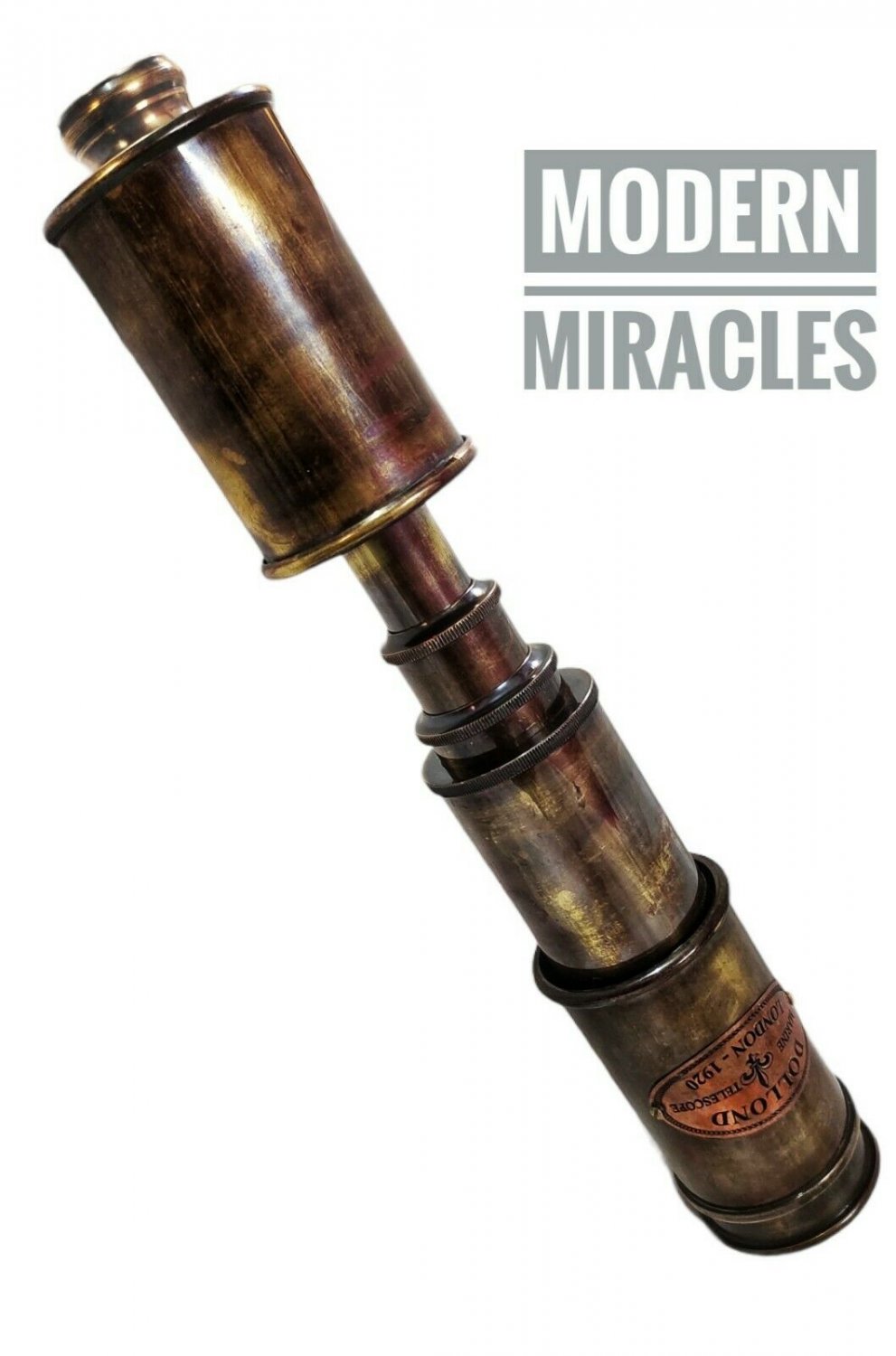 Nautical Spyglass Antique Mounted Solid Brass Pirate Telescope,Maritime Spyglass