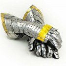 Antique Medieval Knight Templar Shiny Steel Viking Heavy Armour German Gauntlets