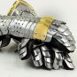 Antique Medieval Knight Templar Shiny Steel Viking Heavy Armour German Gauntlets