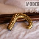 Antique Style Brass Head Handle Walking Stick Wooden Designer Vintage Cane Gift