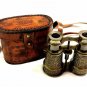 Nautical Marine Brass Binocular 4" Vintage Handheld Opera Glasses with Beautiful