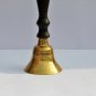 Antique Brass Hand Bell with Black Handle (5.5'') Home Decor Gift Item