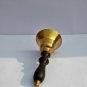 Antique Brass Hand Bell with Black Handle (5.5'') Home Decor Gift Item