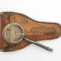 Magnifier Brass Magnifying Glass With Leather Cover Collectible Decor Gift