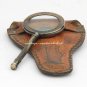 Magnifier Brass Magnifying Glass With Leather Cover Collectible Decor Gift