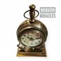 Antique Marine Vintage Desk Clock with Stand Brass Antique Home Decor