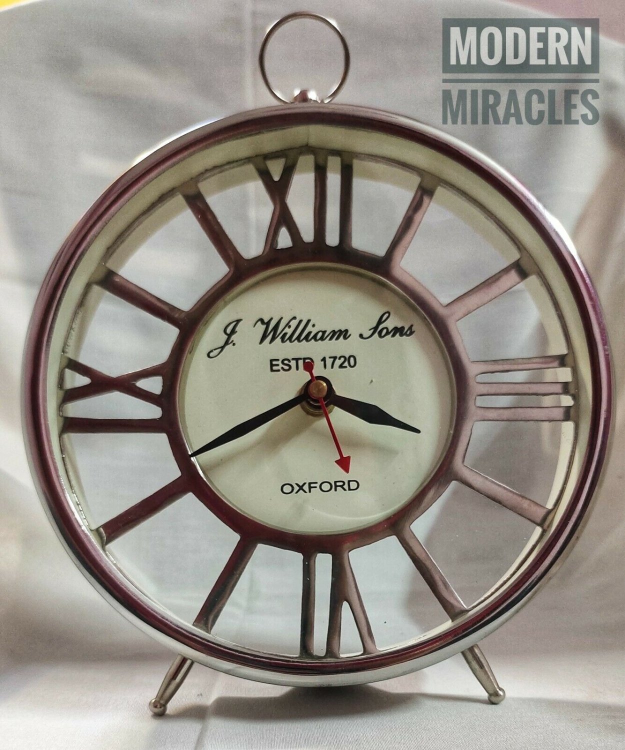 Roman Vintage Victorian Style Table Top Analog Clock Gift Item Antique