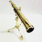 Nautical Polished Brass Desk Telescope with Stand Collectibles Antique Decor