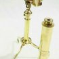 Nautical Polished Brass Desk Telescope with Stand Collectibles Antique Decor