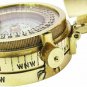 Solid Brass Vintage Prismatic Compass Nautical Pocket Magnetic Navigation